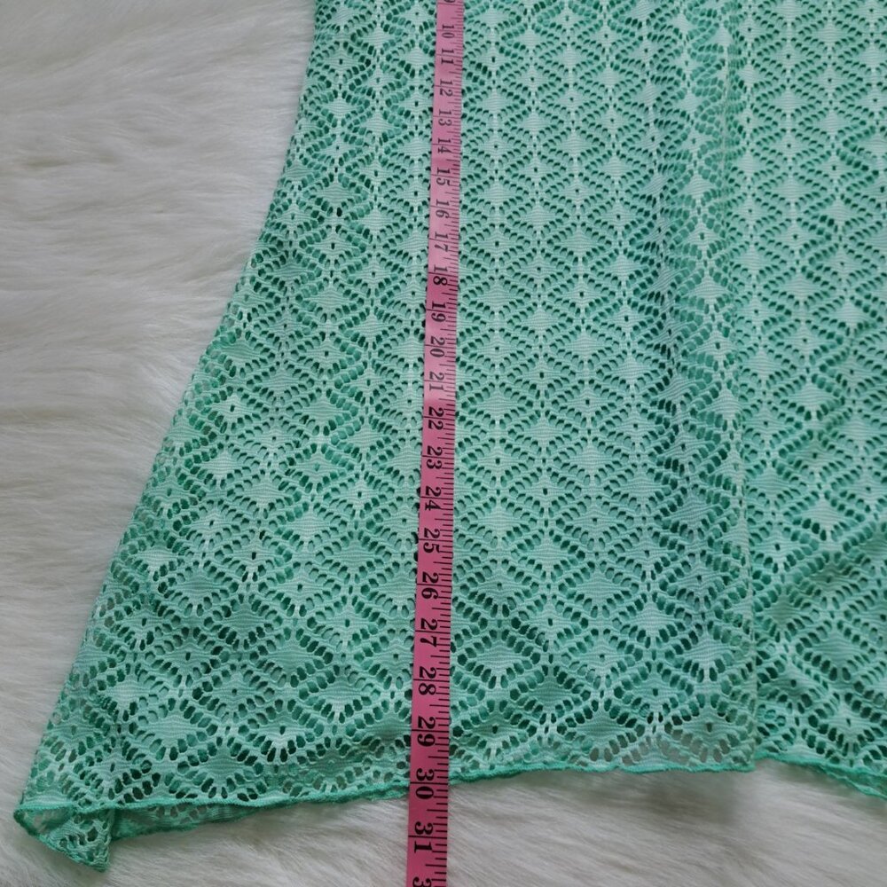Cal Style NEW Crochet Lace Flutter Tunic Top Size Large - Picture 11 of 11